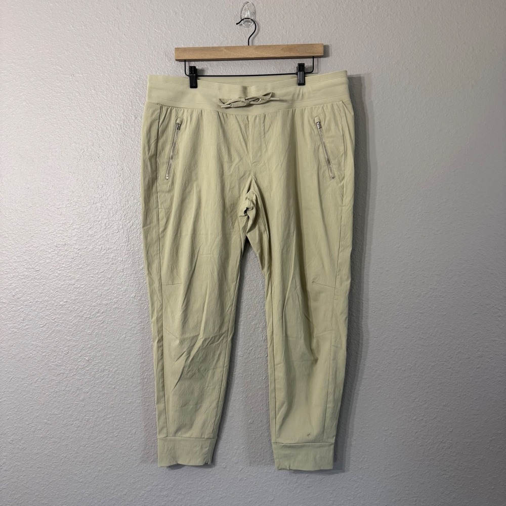 Athleta Women's Plus Size 16 Tan Trekkie North Jogger Hiking Travel Jogger Pants - Picture 2 of 13
